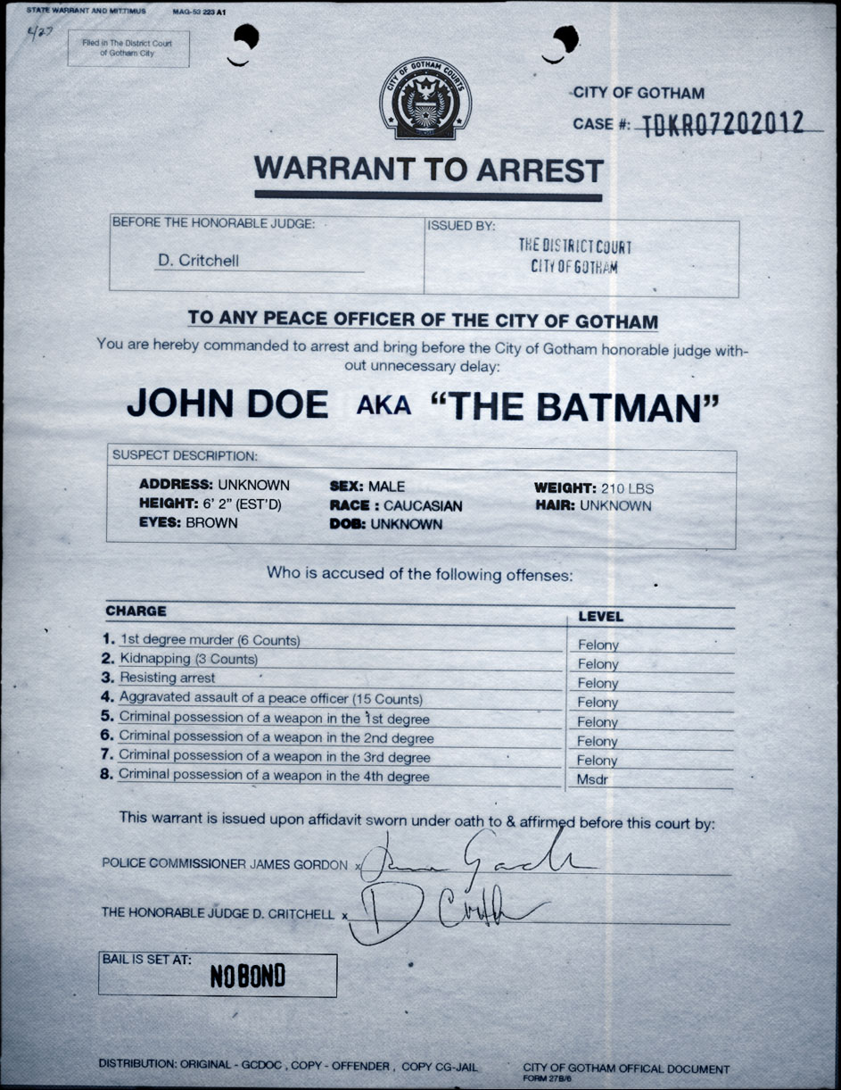 The Dark Knight Rises Viral Campaign Batman File